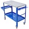 Edendirect 36inx18in Steel Welding Table with Lockable Casters, Tool Tray, and 5/8-Inch Fixture Holes ED-W465P176039 - alternate 2