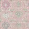Homeroots 8' X 10' Pink Ivory And Gray Damask Washable Indoor Outdoor Area Rug 599445 - alternate 4