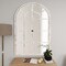 Homeroots 36" White Arch Wood Framed Standing Mirror 565123 - alternate 2