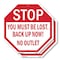 Signmission Stop You Must Be Lost. Back Up Now!, 10 inch X 10 inch, Aluminum Metal Signs, 2PK OC-A-2PACK-10-84 - alternate 1