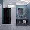 Anzzi Madam Series 60'' by 76'' Frameless Sliding Shower Door in Matte Black W/Tinted Glass SD-AZ13-02MB-T - alternate 2