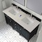 James Martin Vanities Brittany 60" Double Vanity, Black Onyx, w/ 3 CM Siberian Silestone Top w/FreePower Wireless Charger 650-V60D-BKO-FSFR - alternate 2
