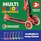 Lifemaster Kids 3-Wheel Scooter w/ Foldable Seat, LED Wheels, Adjustable Handlebar, Indoor/Outdoor Red LIFMS33 - alternate 4