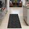 Homeroots 8' Charcoal And Black Trellis Indoor Outdoor Runner Rug 545224 - alternate 3
