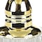 Homeroots Set of Two Clear And Gold Crystal Geometric Pepper Shakers 376101 - alternate 3