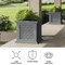 Pure Garden Rattan Style Outdoor Planter Box 14.65-Inch-Square Decorative Flower or Plant Pot 50-LG1471 - alternate 3