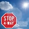 Signmission Stop 4-way, 10 inch X 10 inch, Plastic Sign, 2PK OC-P-2PACK-10-8 - alternate 4