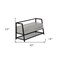 Homeroots 42in Gray And Black Bench With Flip top 489779 - alternate 2