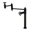 Kingston Brass Deck Mount Pot Filler Faucet with Knurled Handle, Matte Black KS3700RKZ - alternate 1