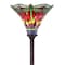 Jonathan Y Dragonfly Tiffany-Style 71" Torchiere Floor Lamp, Bronze/Green JYL8002B - alternate 3