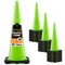 Xpose Safety Traffic Safety Cone, 36 in, Premium PVC, No Collar, Lime Green, 24 pk LTC36-24-X-S - alternate 1