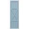 Ekena Millwork True Fit PVC Center X-Board Farmhouse Fixed Mount Shutters, Peaceful Blue , 12W x 46H, PR TFP107FH12X046SB - alternate 2