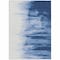 Homeroots 8' X 10' Navy Blue And Ivory Abstract Washable Indoor Outdoor Area Rug 601227 - alternate 2