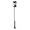 Z-Lite Hartwell 6-Light Outdoor Post Mounted Fixture, 15 in W x 127.25 H, Sand Black 5019PHXXLR-5010P-BK - alternate 3