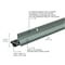 M-D Building Products 36 in. Satin Nickel Aluminum L-Shape Screw-on Under Door Seal 48998 - alternate 3