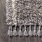 Jonathan Y Mercer Shag Plush Tassel Moroccan Geometric Trellis Gray/Ivory 3 ft. x 5 ft. Area Rug MCR101C-3 - alternate 3
