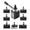 Vevor Quick Change Tool Post Set 6 Pcs Lathe Tool Holders for 6"-12" Mini Lathe Swing, 6PK 250-100(6) - alternate 1