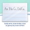 Flipside 9" x 12" Magnetic, Red & Blue Ruled, Two-Sided, Dry Erase Learning Mat - 48 Pack 20276 - alternate 3