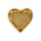 Homeroots 7in Gold Heart Cast Iron Handmade Vanity Tray 483152 - alternate 2