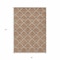 Homeroots 8' X 10' Brown Copper And Beige Geometric Washable Indoor Outdoor Area Rug 594740 - alternate 2