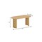 Homeroots 67" Natural Solid Wood Double Pedestal Base Oval Dining Table 721149 - alternate 2