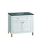 James Martin Vanities Chicago 36in Single Vanity, Glossy White, w/ 3 CM Parisien Bleu Silestone Top 503-V36-GW-3PBL - alternate 4