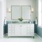 James Martin Vanities Chicago 60 in. Double Vanity, Glossy White, w/ 3 CM Victorian Silver Silestone Top 503-V60D-GW-3VSL - alternate 2