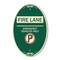 Signmission Fire Lane - Emergency Vehicles Only With No , 12 In X 18 In Architectural, Heavy Gauge Aluminum A-OV-G-1218-24015 - alternate 1