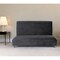 Homeroots 72" Black And Silver Velvet Loveseat 530612 - alternate 2