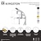 Kingston Brass 7" Center Deck-Mount Clawfoot Tub Faucet with Hand Shower, Matte Black AE6400DL - alternate 2