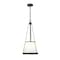 Z-Lite Madeline 4 Light Pendant, Matte Black/White, 12 In W x 26.75 In H 1954P12-MB - alternate 1