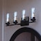 Vaxcel Park Ridge 27.5 in 4-Light Matte Black Bathroom Vanity Fixture Clear Glass Shade W0529 - alternate 2