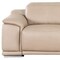Homeroots 107" Beige Top Grain Leather Reclining USB Sofa 643695 - alternate 3