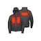 Mobile Warming Men's Heated Hoodie, Phase Plus 2.0, 4 Settings, Up to 10 hr Time, Zipper Closure, Dark Gray MWMJ43220522 - alternate 3