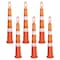 Jrex Safety 42 in Orange Channelizer Cone with (4) 4 in Engineer Grade Sheeting, 6PK CHO42-JR-4-EG-6PK - alternate 1