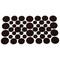 Prosource Furniture Pad, Felt Cloth, Brown, 3/8, 5/8, 1/2 and 3/4 in Dia, 5/64 in Thick, Round FE-S305-PS - alternate 1