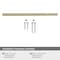 Amerock Bronx 12-5/8 in 320 mm Center-to-Center Golden Champagne Cabinet Pull BP36561BBZ - alternate 2