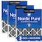 Nordic Pure 20x20x2 Plus Carbon Pleated Air Filter, High Capacity, MERV 12, 3 PK 20x20x2PM12C-3 - alternate 1