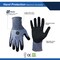 General Electric Unisex Dipped Gloves Black/Blue L 1 pair GG223LC - alternate 2