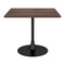Homeroots 35" Square Steel Pedestal Base Dining Table 386248 - alternate 2