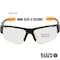 Klein Tools Safety Glasses, Anti-Fog & Anti-Scratch, Clear Lens, Black/Orange Frame 60161 - alternate 3