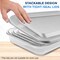 Serenelife 8-Piece Glass Baking Dish with Lids Set, White SL4PBK22 - alternate 2