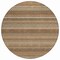 Homeroots 8' Orange And Copper Round Striped Washable Indoor Outdoor Area Rug 610608 - alternate 4