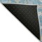 Homeroots 3' X 5' Teal Blue Gray And Ivory Damask Washable Indoor Outdoor Area Rug 599454 - alternate 2