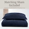 Lavish Home 2PC Velvet Twin Quilt Set & Matching Pillow Sham Medium Weight Ultra Soft Luxury Cotton Velvet 66-004-VN-T - alternate 2