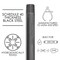 Ace Trading - Nipple 1/2 in. MIP each X 1/2 in. D MIP Black Steel 5 in. L Nipple 300UP12X5 - alternate 4