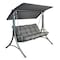 Sunjoy 3-Seat Deluxe Outdoor Patio Garden Swing, Made in Italy, with Steel Frame, Adjustable Canopy A215012700 - alternate 4