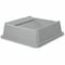 Rubbermaid Commercial Untouchable(R) 35 gal, 50 gal Trash Can Lid, Swing Gray, Resin, 1 Openings 20 1/4 in W/Dia FG266400GRAY - alternate 1