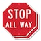 Signmission Stop All Way, 10 inch X 10 inch, Aluminum Metal Signs, 2PK OC-A-2PACK-10-9 - alternate 1