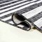 Jonathan Y Sukie Modern Offset Stripe Black/Ivory 4 ft. x 6 ft. Indoor/Outdoor Area Rug SMB133F-4 - alternate 2